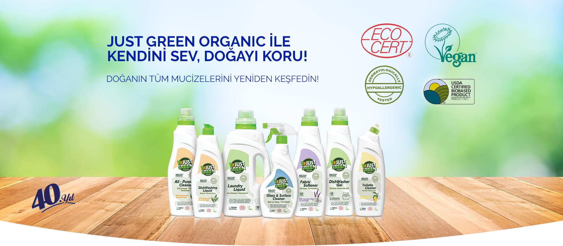 Just Green Organic Ürün Ailesi